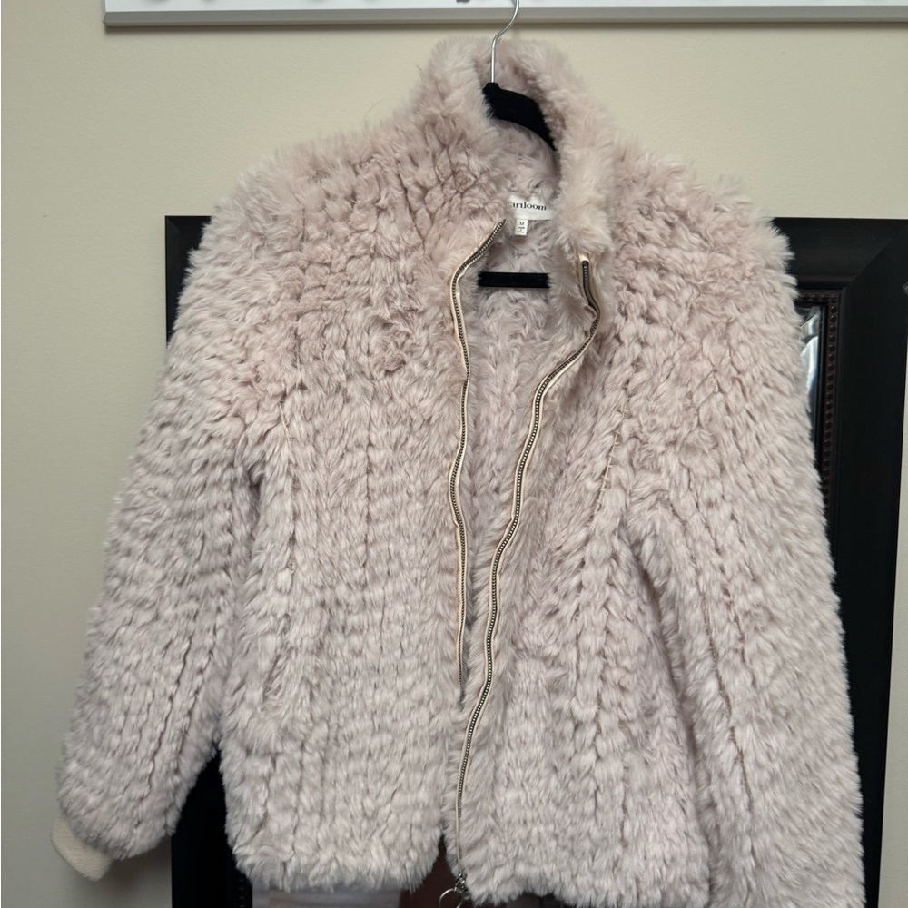 Heartloom cream fur jacket